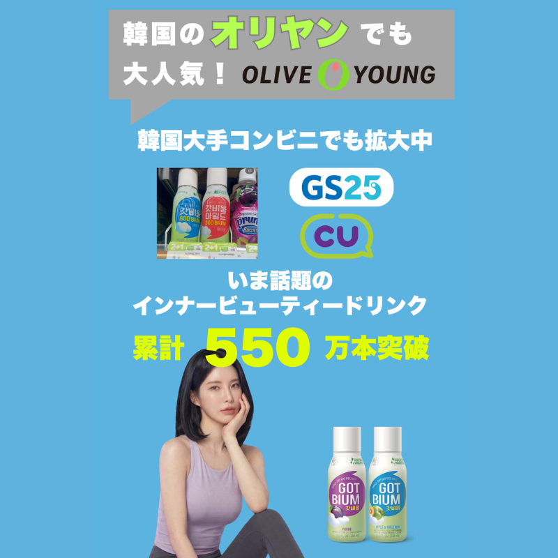 【hy公式】GOTBIUM ゴットビウム 食物繊維 3000mg 配合ドリンク プレバイオティクス 水溶性食物繊維 選べるフレーバー アップル＆ゴールドキウイ／プルーン／2種セット 230ml×6本 韓国 飲むタイプ