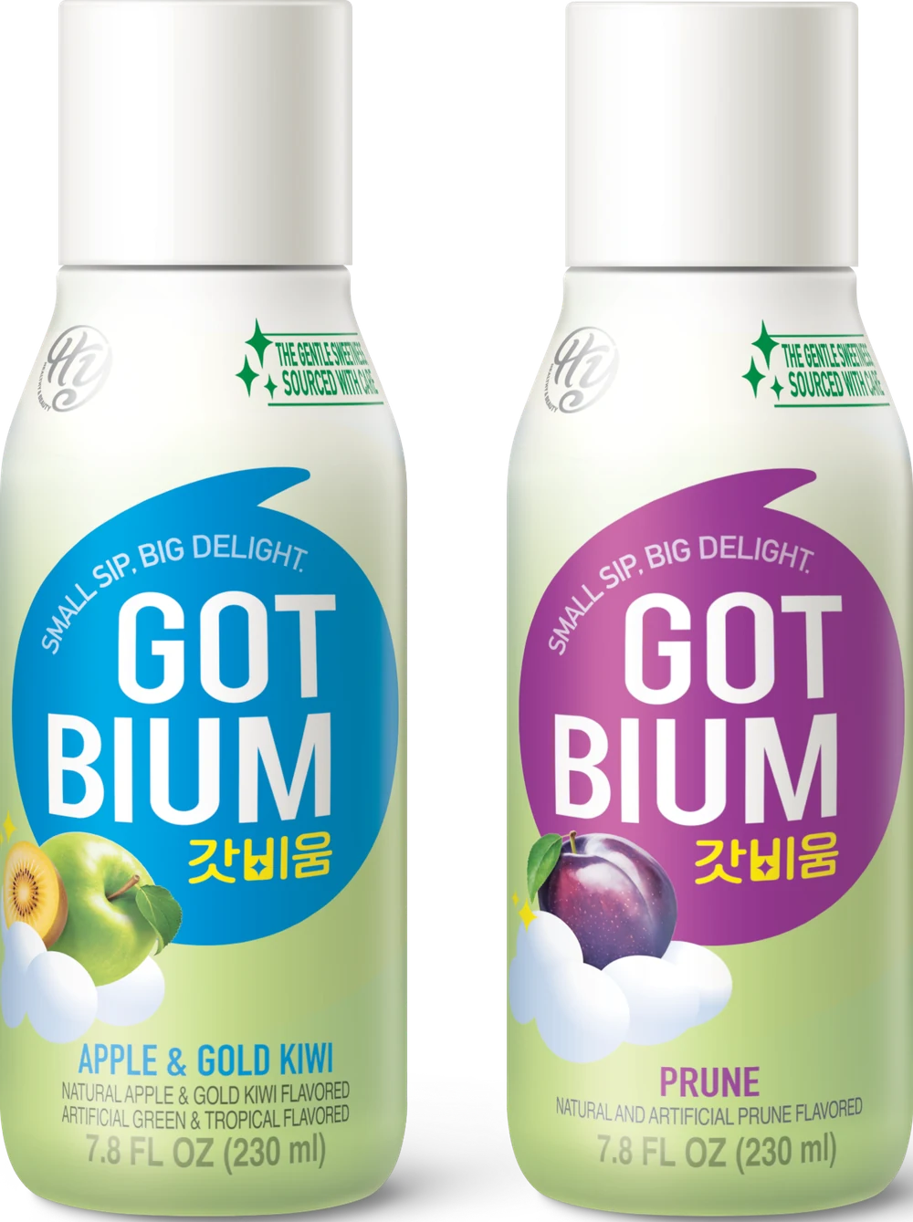GOTBIUM アップル＆ゴールドキウイとプルーンのボトル